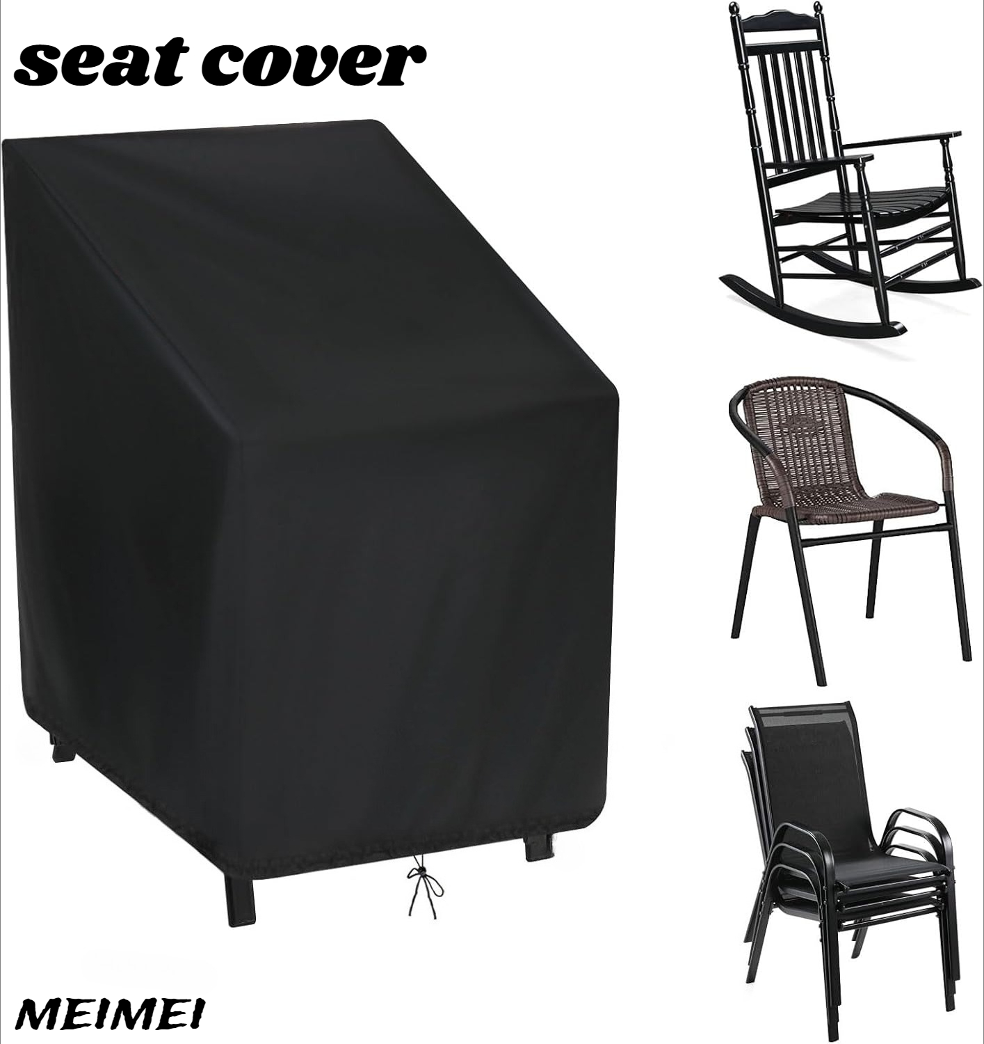 Outdoor Furniture With Storage - 스태킹 의자 먼지 커버 보관 가방
