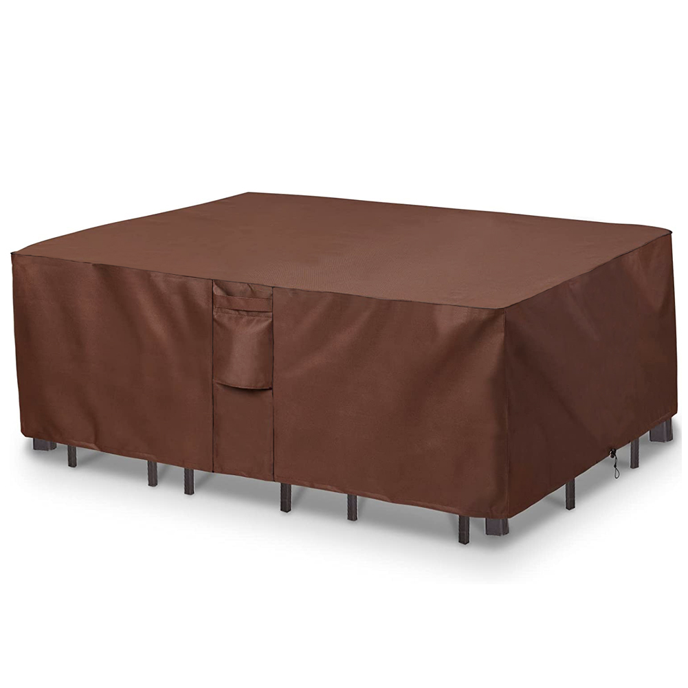브라운 헤비 듀티 야외 방수 파티오 가구 커버, 정원  - Outdoor Furniture Table And Chairs 리뷰 및 가격