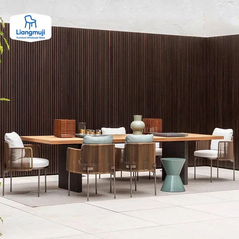 방수 목재 정원 가구 세트 라탄 쿠션 이동식 이탈리아  - Outdoor Furniture Italian 리뷰 및 가격