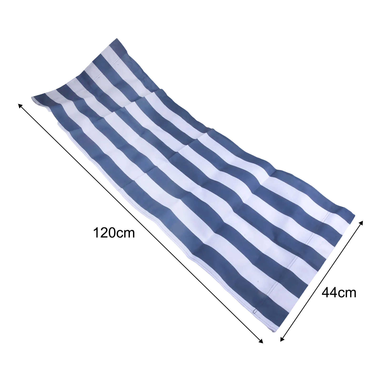 120x45cm 흰색-파란색 줄무늬 폴리에스터 원단 비 - Outdoor Furniture Replacement Fabric 리뷰 및 가격