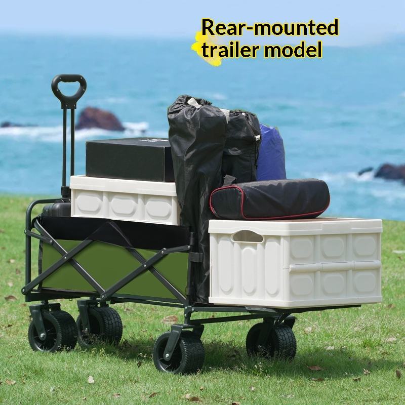 공장 직판 4륜 플랫폼 캠핑 유틸리티 웨건 175kg  - Outdoor Furniture With Storage 리뷰 및 가격