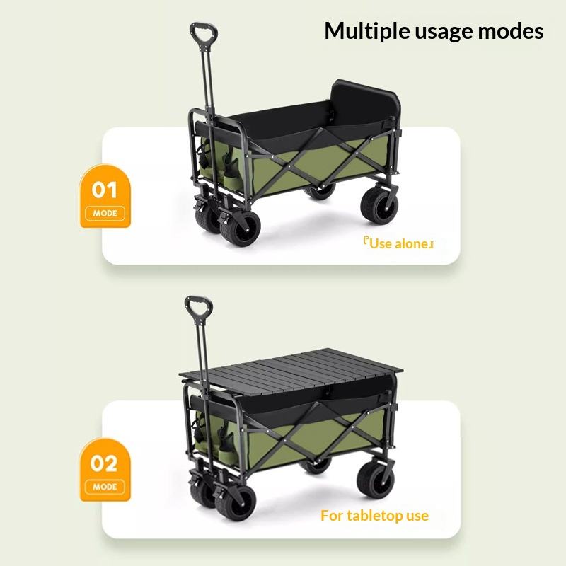 공장 직판 4륜 플랫폼 캠핑 유틸리티 웨건 175kg  - Outdoor Furniture With Storage 리뷰 및 가격