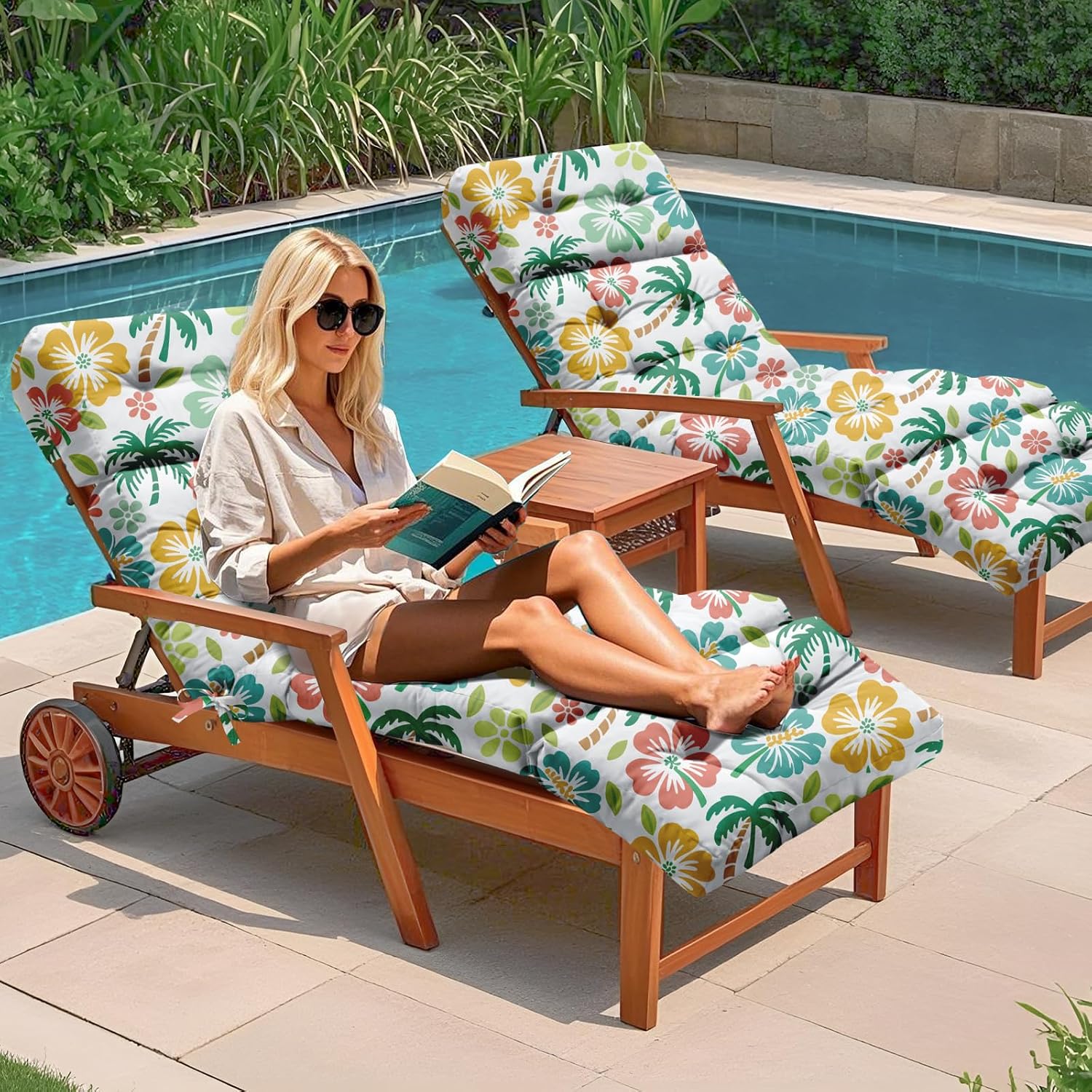 야외용 긴 의자 라운지 의자 쿠션 2개 세트 방수 75 - Outdoor Furniture Replacement Fabric 리뷰 및 가격