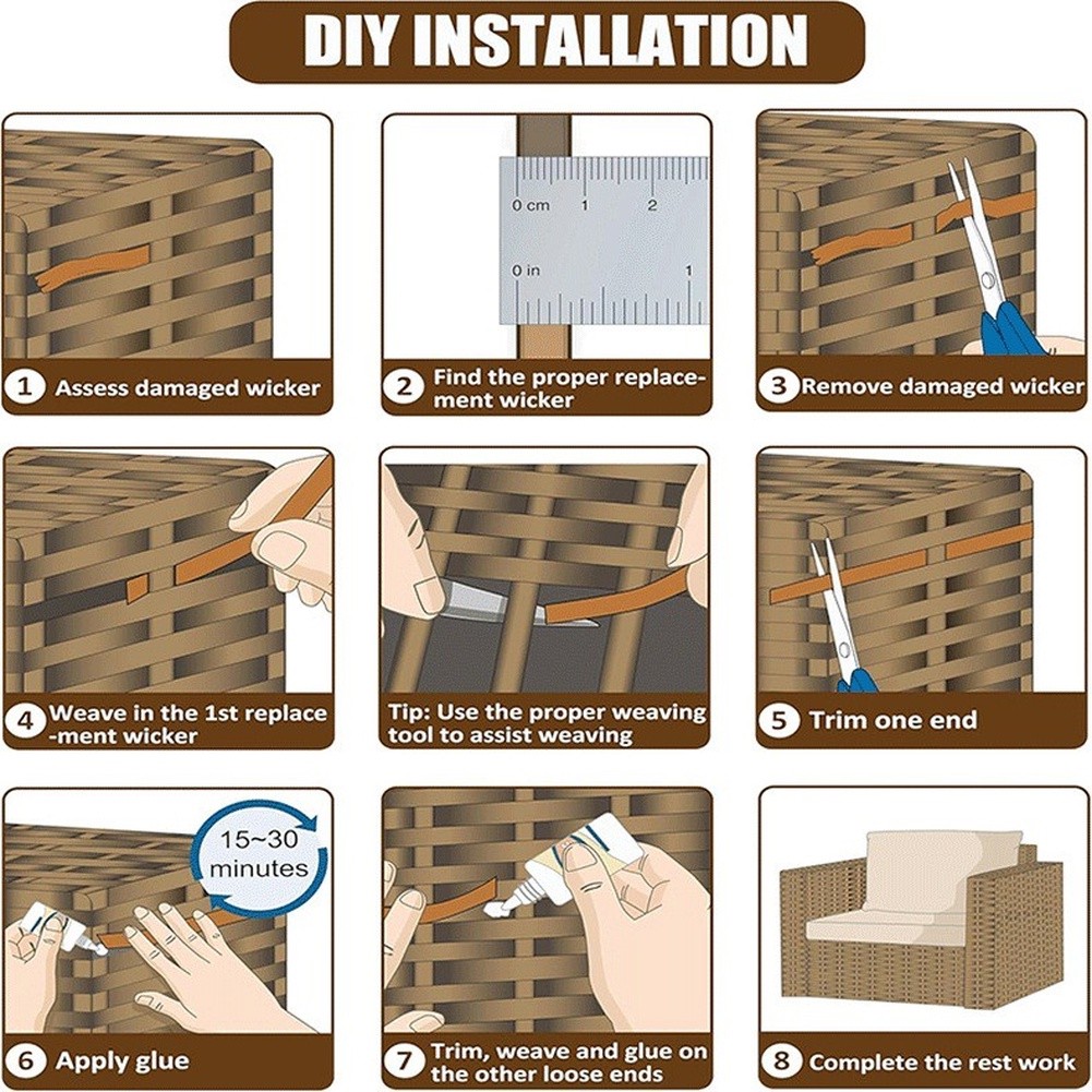 오래 지속되는 플라스틱 소재 라탄 수리 키트, 야외 가 - Outdoor Furniture Restoration 리뷰 및 가격