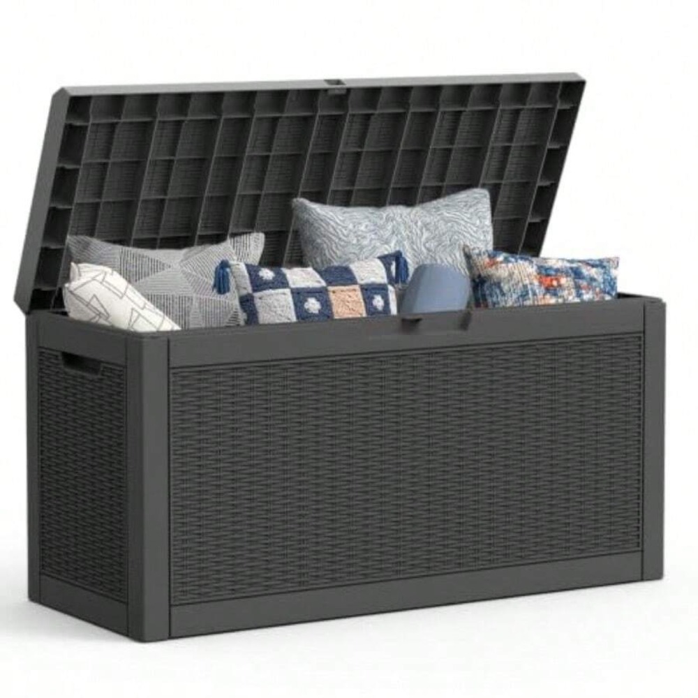 야외용 수납함 데크 박스 방수 라탄 패턴 레진 파티오  - Outdoor Furniture Waterproof 리뷰 및 가격