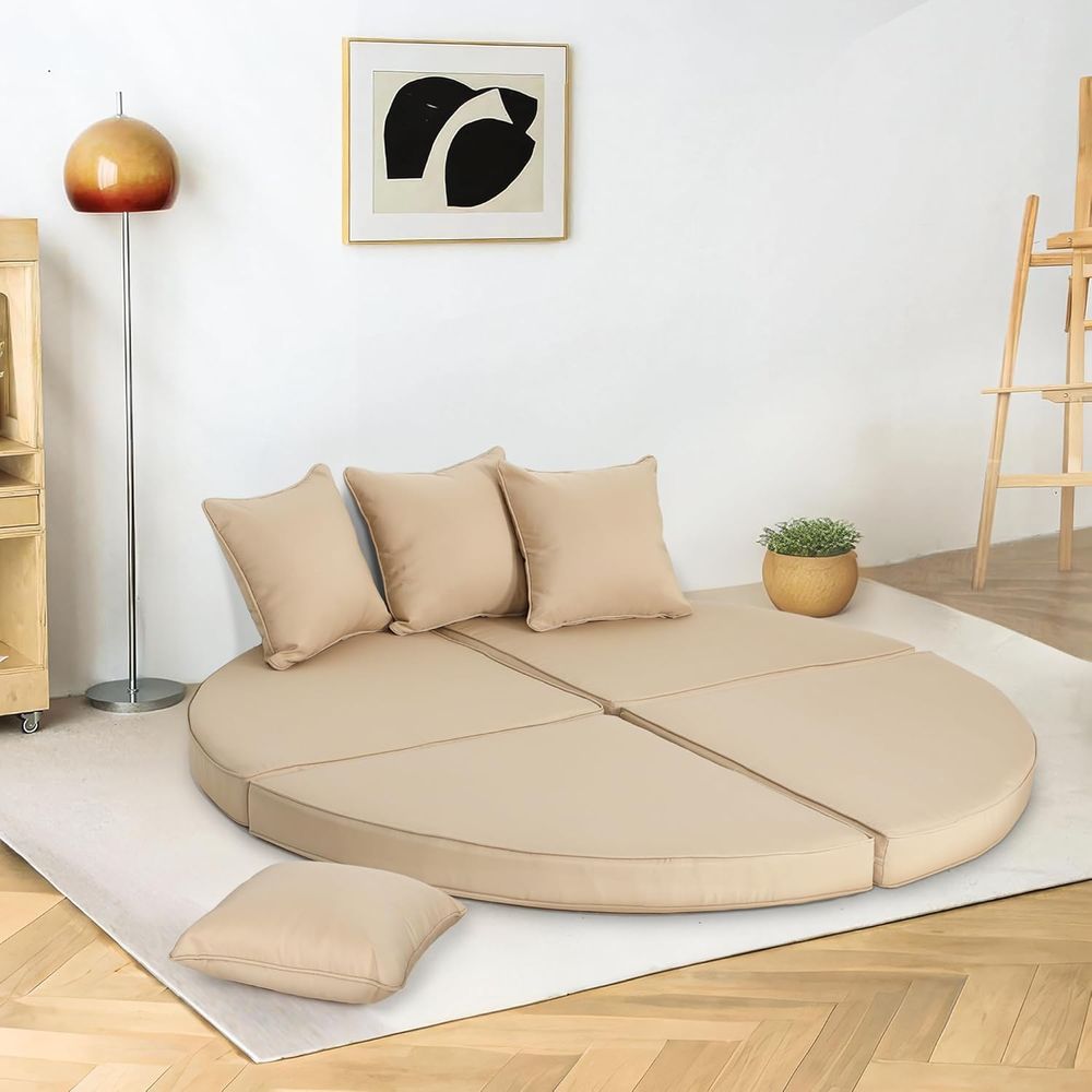 66인치 야외 파티오 침대 원형 데이베드 교체용 쿠션, - Outdoor Furniture Replacement Fabric 리뷰 및 가격