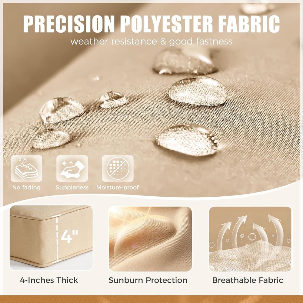 66인치 야외 파티오 침대 원형 데이베드 교체용 쿠션, - Outdoor Furniture Replacement Fabric 리뷰 및 가격