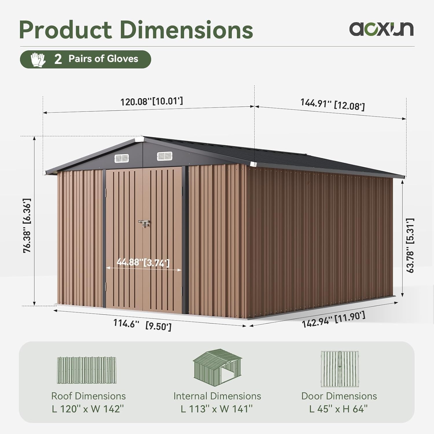 12 x 10피트 야외용 창고형 보관소, 이중 경첩식  - Outdoor Furniture With Storage 리뷰 및 가격