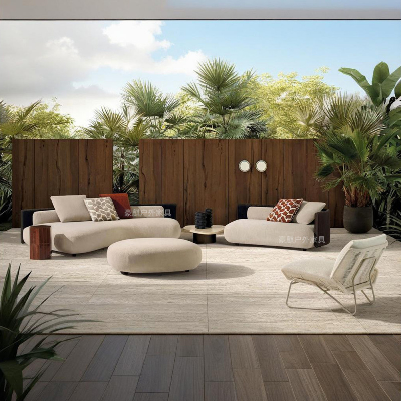 이탈리아 스타일의 가벼운 럭셔리 야외 위커 소파 세트, - Outdoor Furniture Italian 리뷰 및 가격