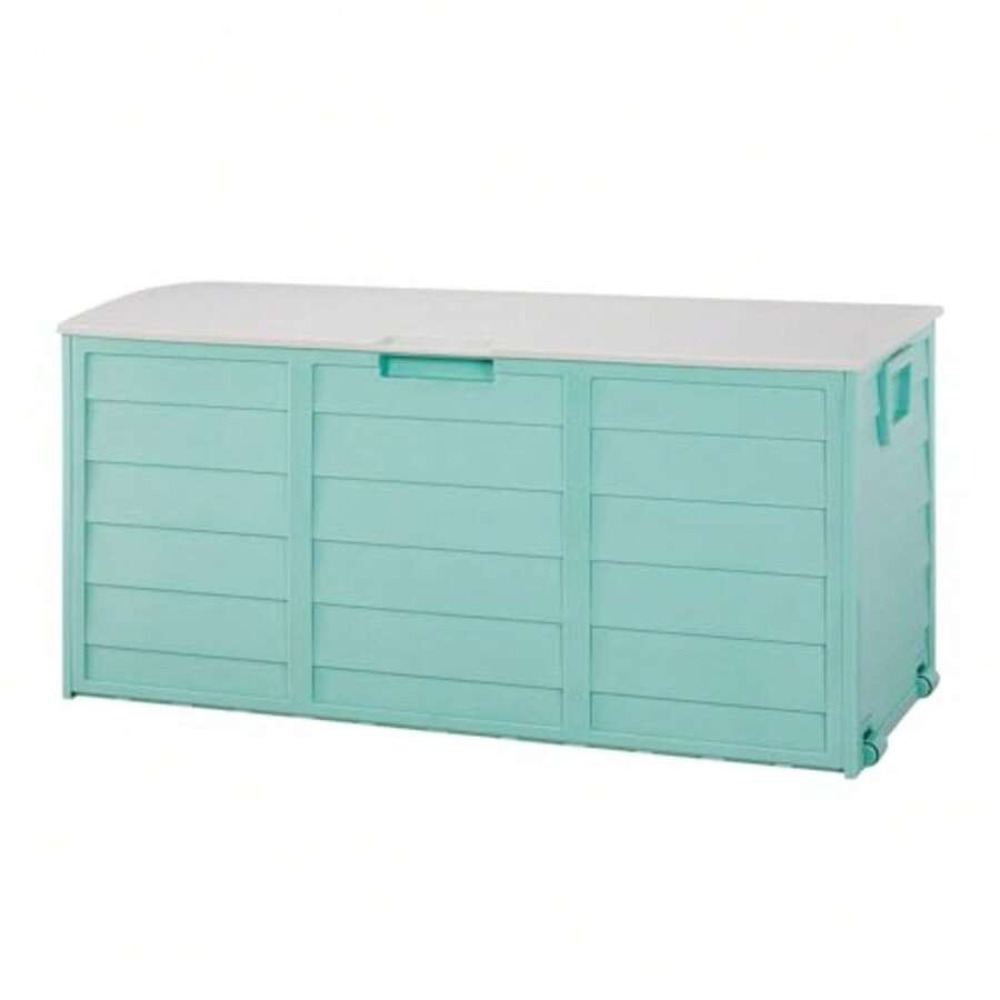 75갤런 대형 레진 데크 박스 야외 보관함 잠금 가능  - Outdoor Furniture With Storage 리뷰 및 가격